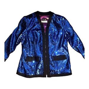 NWT JULIE DUROCHE’’ for After Five VINTAGE. Zip up Sequin Jacket